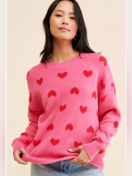 Molly Bracken Sweaters - Molly Bracken Knitted Heart Sweater